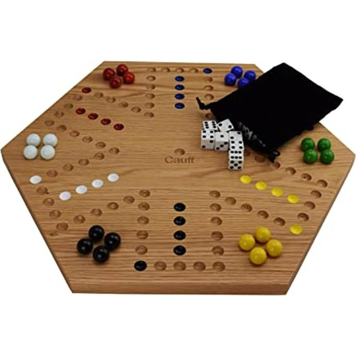 Juego de mesa de mármol de doble cara de roble sólido de_1