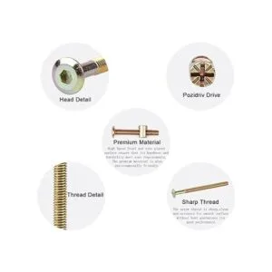 Kit de tuercas de pernos tuercas de cabeza hexagonal M6_6