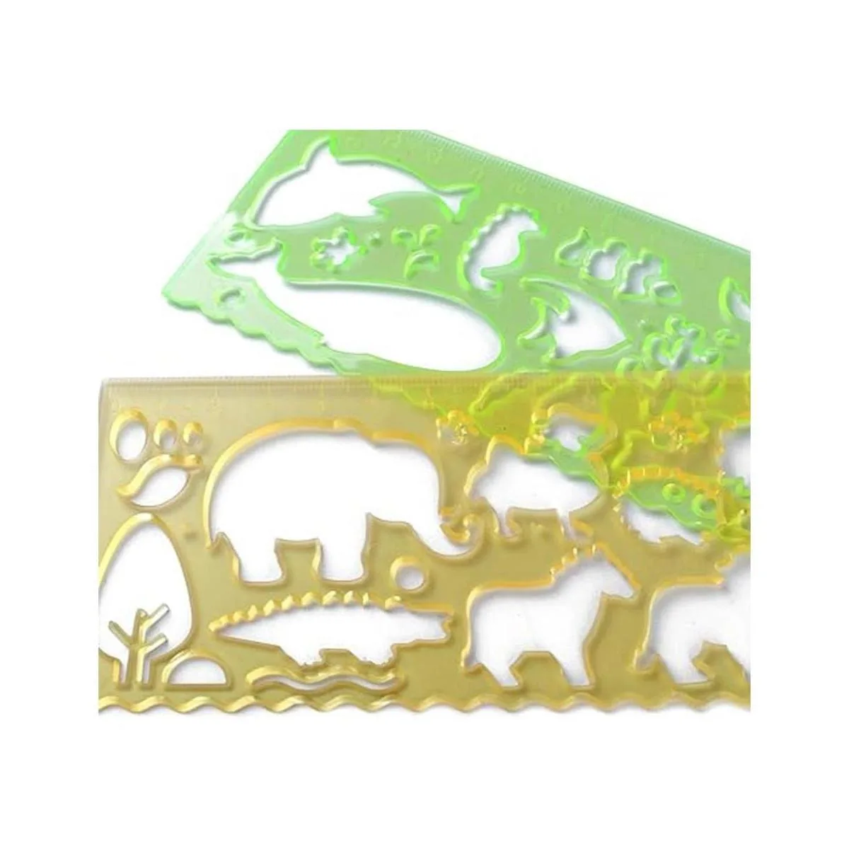 BronaGrand 4 plantillas de dibujo regla de plástico_4