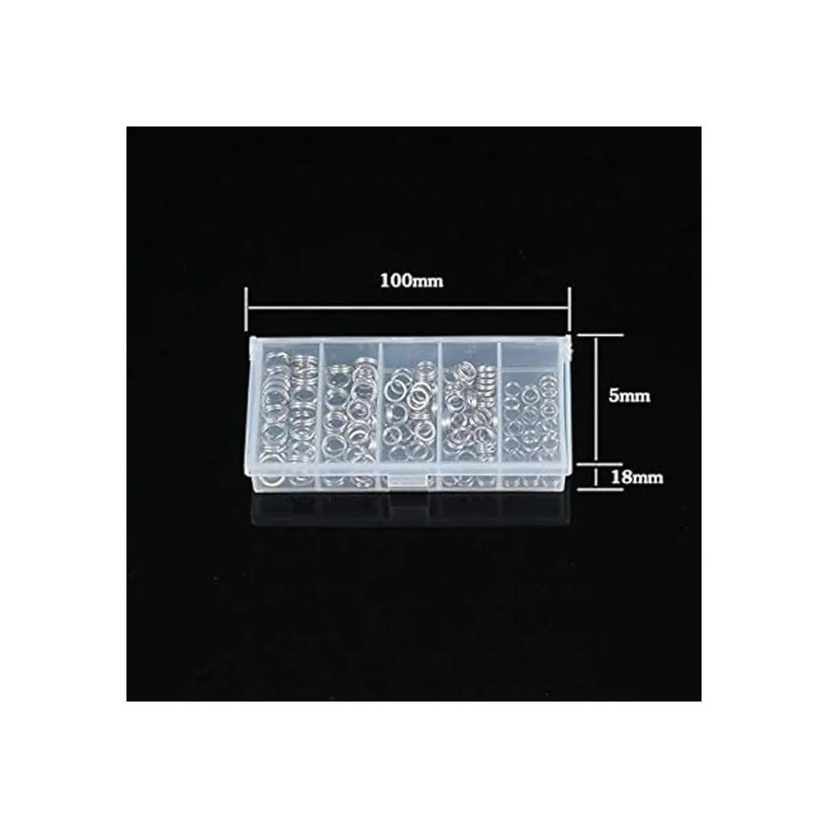 200 unids tamaño surtido anillos partidos pesca señuelo_7