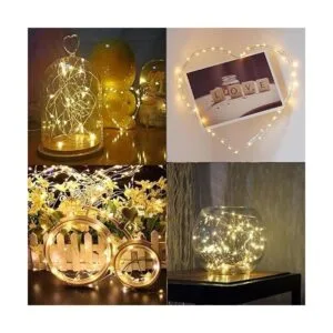 2 luces de hadas que funcionan con pilas cadenas de_6