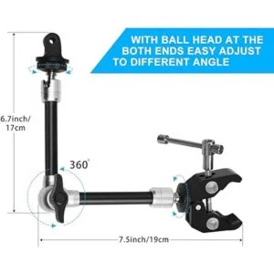 Brazo mágico de fricción articulada resistente ajustable_3