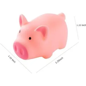 25 piezas de mini cerdos de goma a granel baño de bebé_3