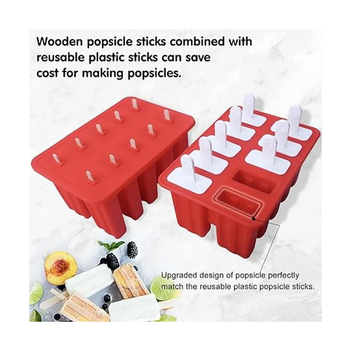 Moldes con forma para paletas caseras molde de silicona_2