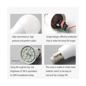 Bombillas LED de bajo voltaje de 12 V blanco cálido 3 W_3