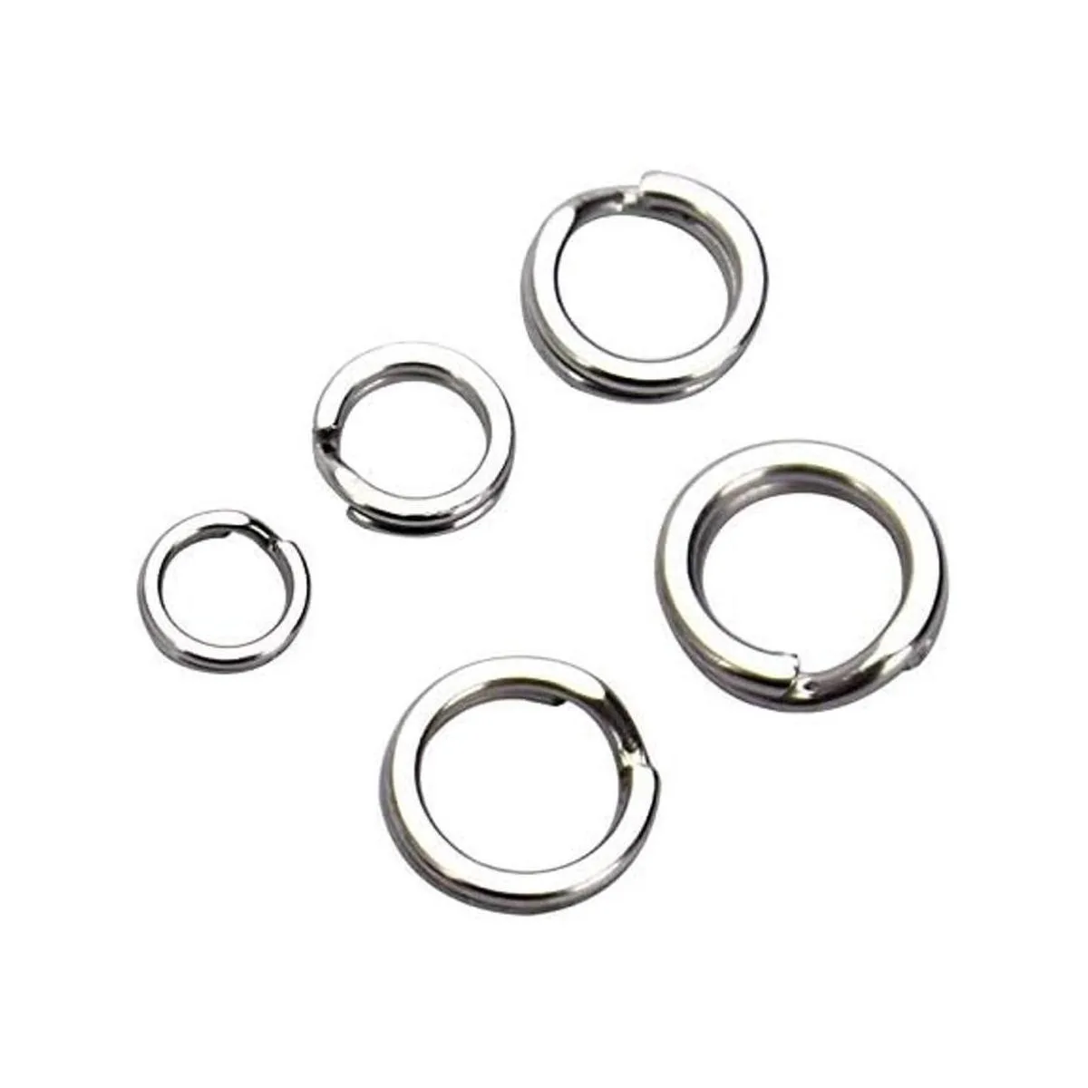 200 unids tamaño surtido anillos partidos pesca señuelo_4