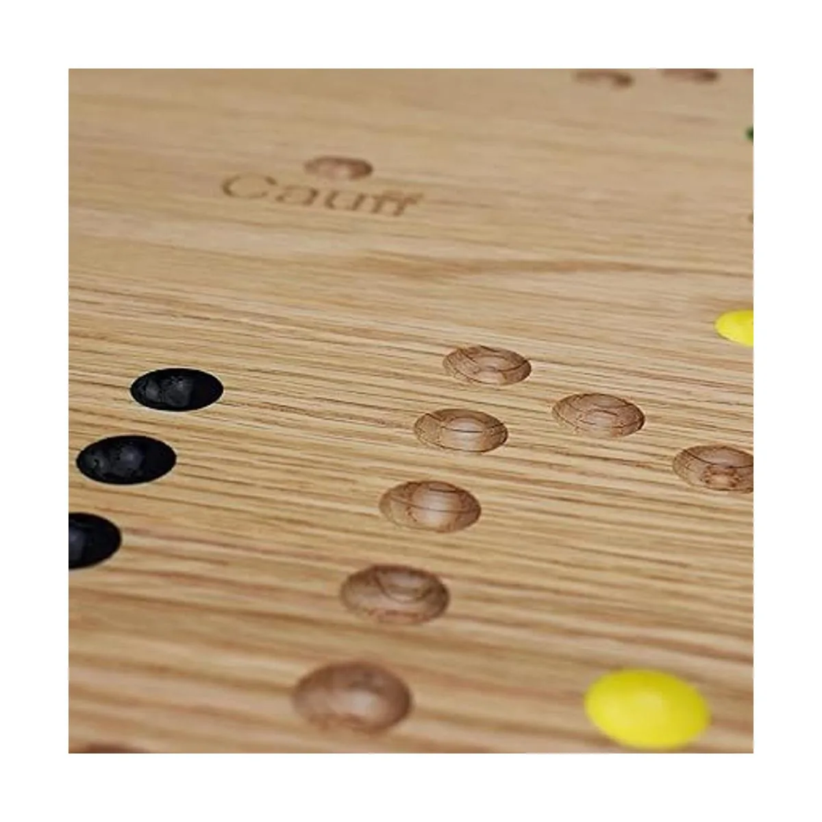 Juego de mesa de mármol de doble cara de roble sólido de_2