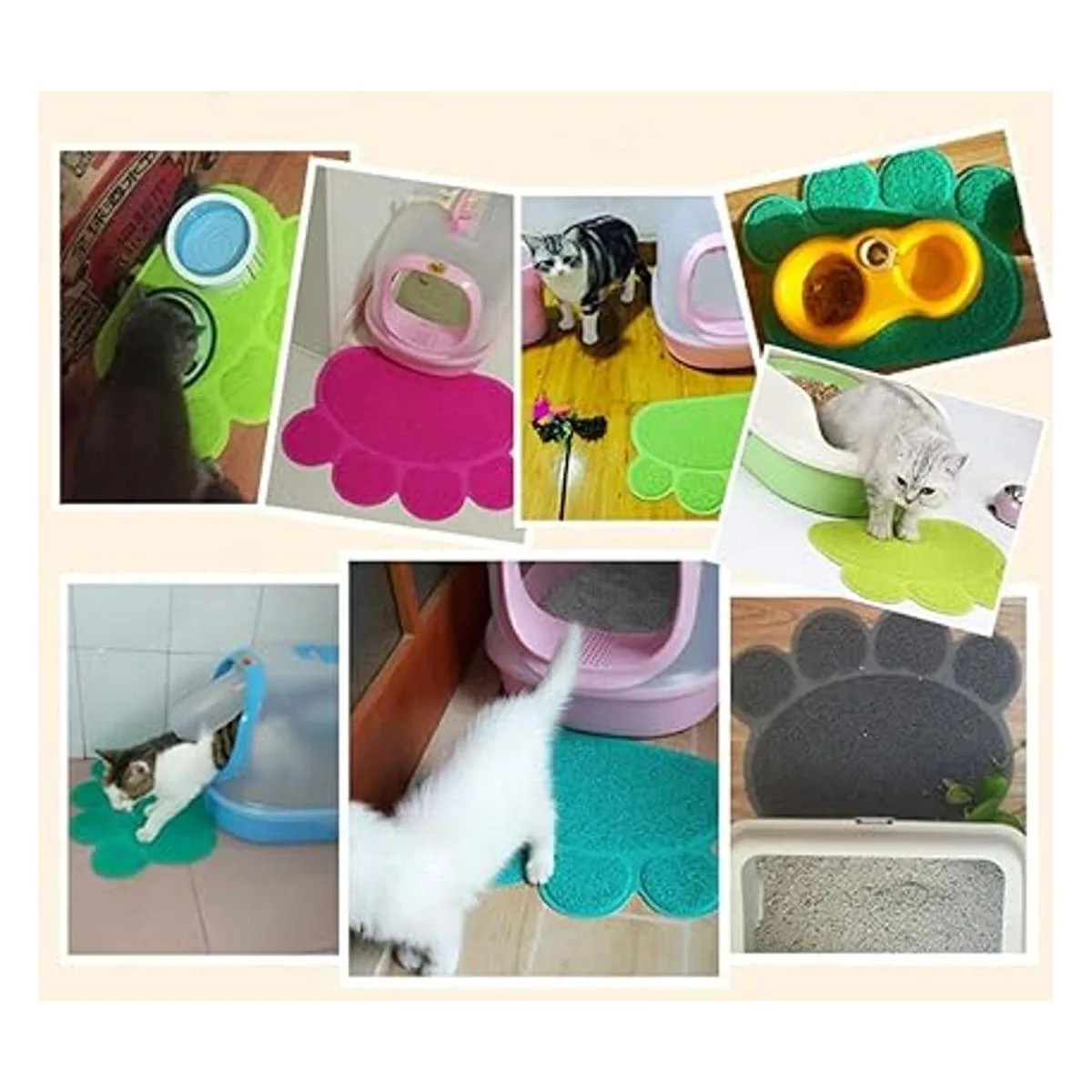 JOYJULY Mantel individual de PVC con forma de pata de_7