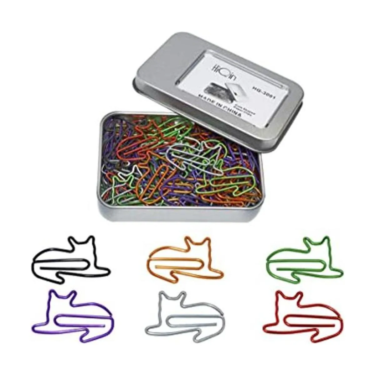 HiQin Lindos clips de papel de colores surtidos clips de_1