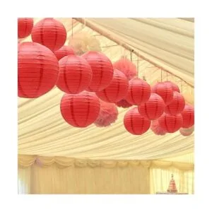 ADLKGG Faroles redondos de papel colgantes para fiestas_3