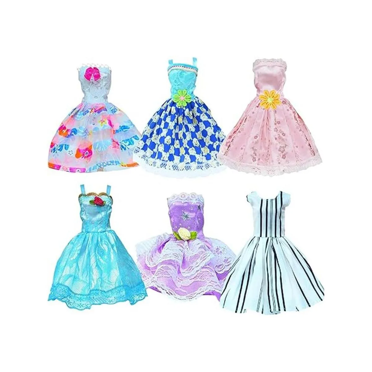 BJDBUS 6 piezas mini vestido de bola para niña de 11.5_3