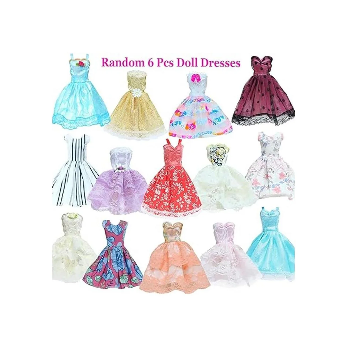 BJDBUS 6 piezas mini vestido de bola para niña de 11.5_2
