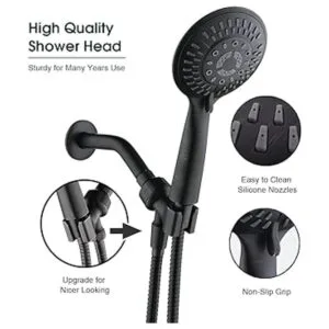 BRIGHT SHOWERS Juego de 9 cabezales de ducha de mano de_3