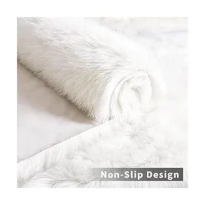 Noahas Alfombra de lujo esponjosa para dormitorio o_6