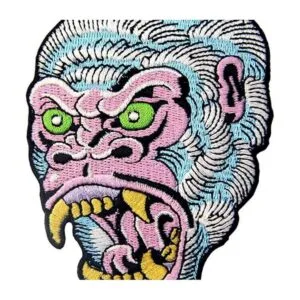 Parche bordado de The Roaring Gorilla para coser con el_2