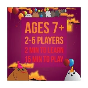 Exploding Kittens Paquete Party. Un juego de cartas de_2