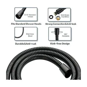 BRIGHT SHOWERS Juego de 9 cabezales de ducha de mano de_4