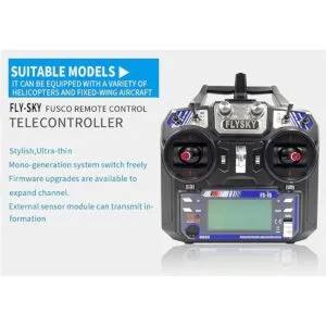Flysky FSi6 6CH 2.4GHz Sistema de radio RC Controlador_5