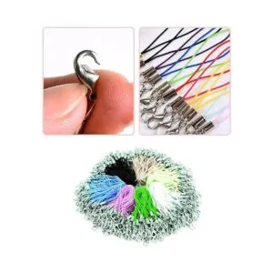 Hyamass 200 cierres curvos de langosta de 0.276 x 0.472 in_7