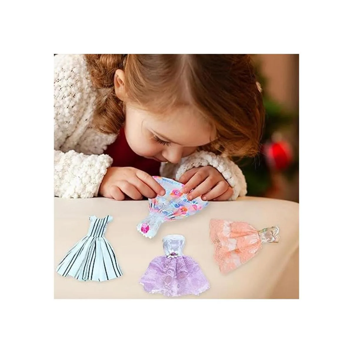 BJDBUS 6 piezas mini vestido de bola para niña de 11.5_6