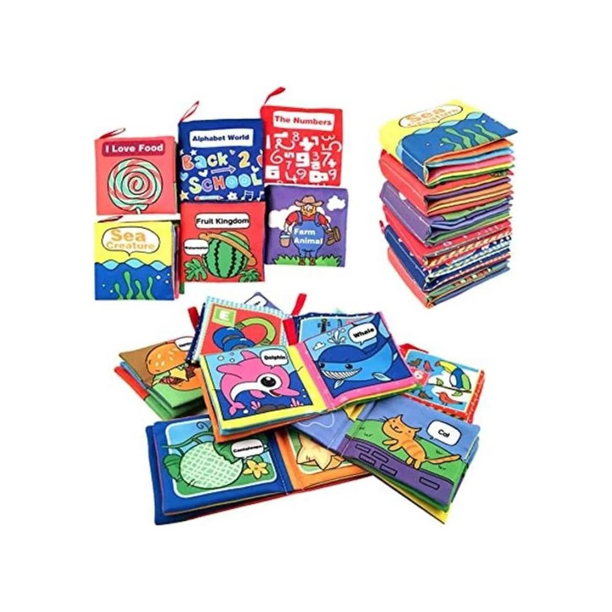 Libros de tela suave para bebés niños pequeños y bebés_1