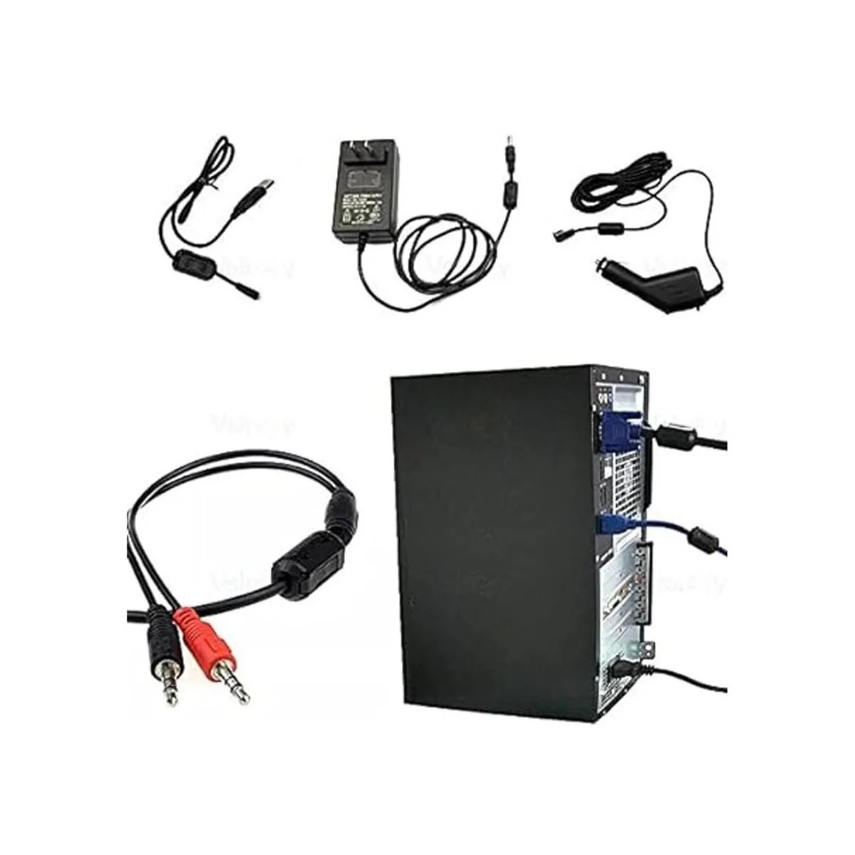 Ceedmon 20 piezas de anillo de ferrita con clip para_6