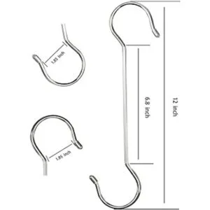 Ganchos de metal para colgar en S de Navidad de 12_6