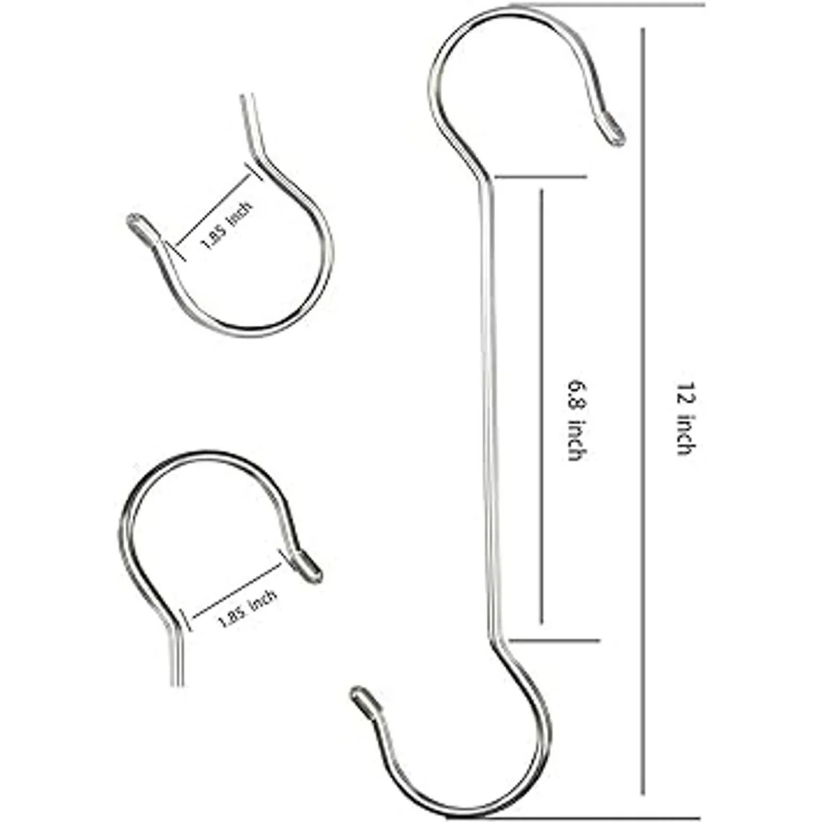 Ganchos de metal para colgar en S de Navidad de 12_6