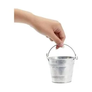 Paquete de 6 cubos galvanizados pequeños con asas mini_4