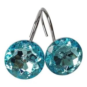 Juego de 12 ganchos de cortina de ducha con anillo de_1