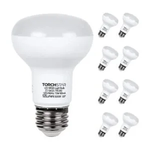 TORCHSTAR Paquete de 8 bombillas LED regulables BR20 7.5_1