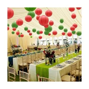 ADLKGG Faroles redondos de papel colgantes para fiestas_4