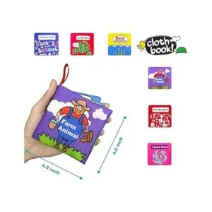 Libros de tela suave para bebés niños pequeños y bebés_3