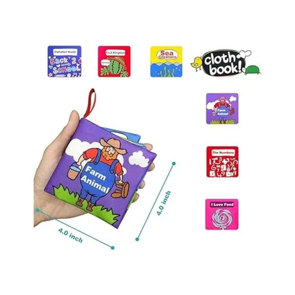 Libros de tela suave para bebés niños pequeños y bebés_3