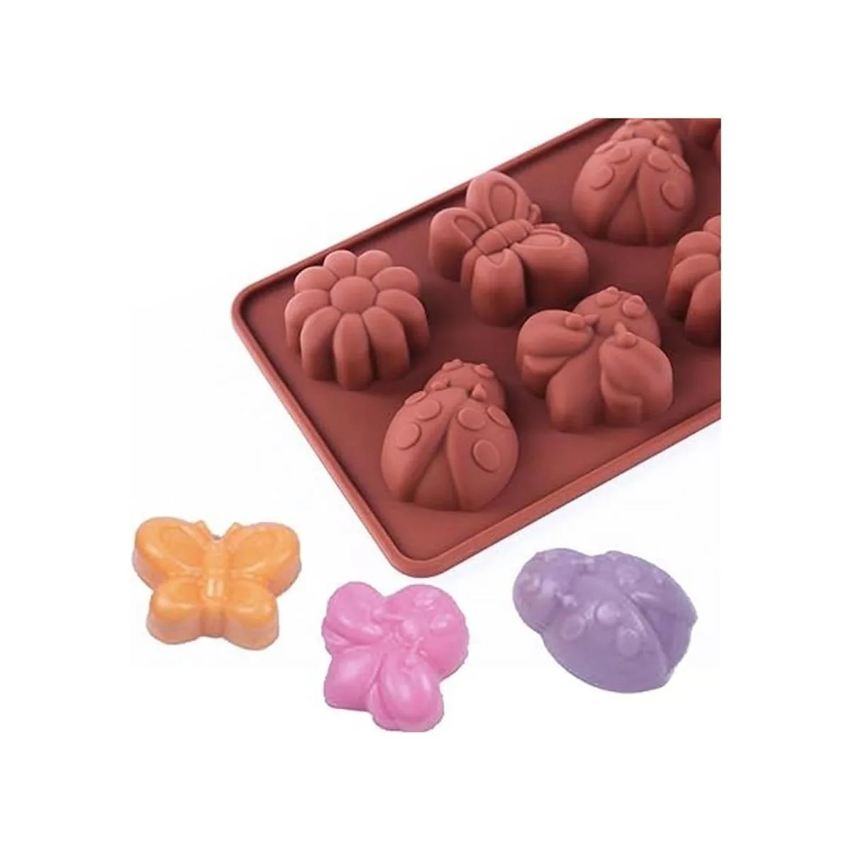 STARUBY Moldes de silicona antiadherentes moldes de_5