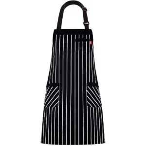 ALIPOBO Delantal de cocina ajustable con bolsillos y_1