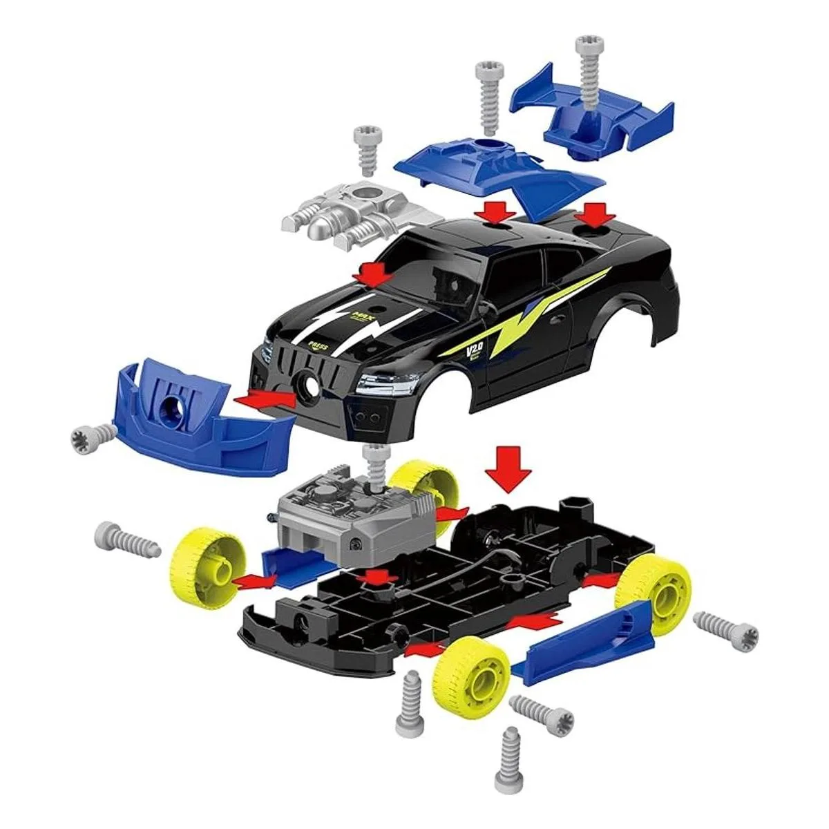 GILOBABY 26 piezas de juguetes para coche de carreras_3