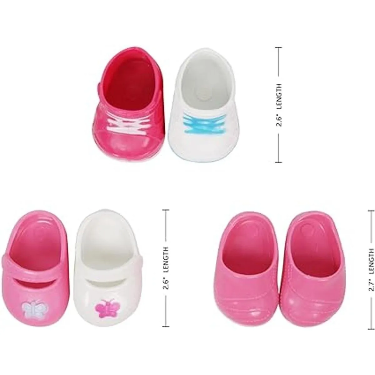 Huang Cheng Toys 5 pares de zapatos para muñecas de 15 a_4