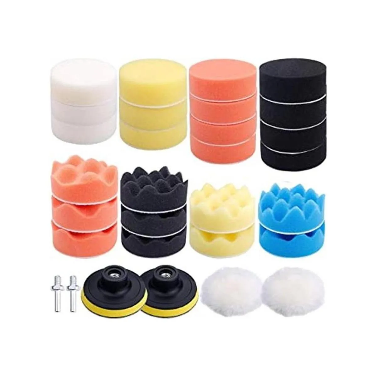 Augshy Juego de 31 almohadillas de pulido de 3 pulgadas_1
