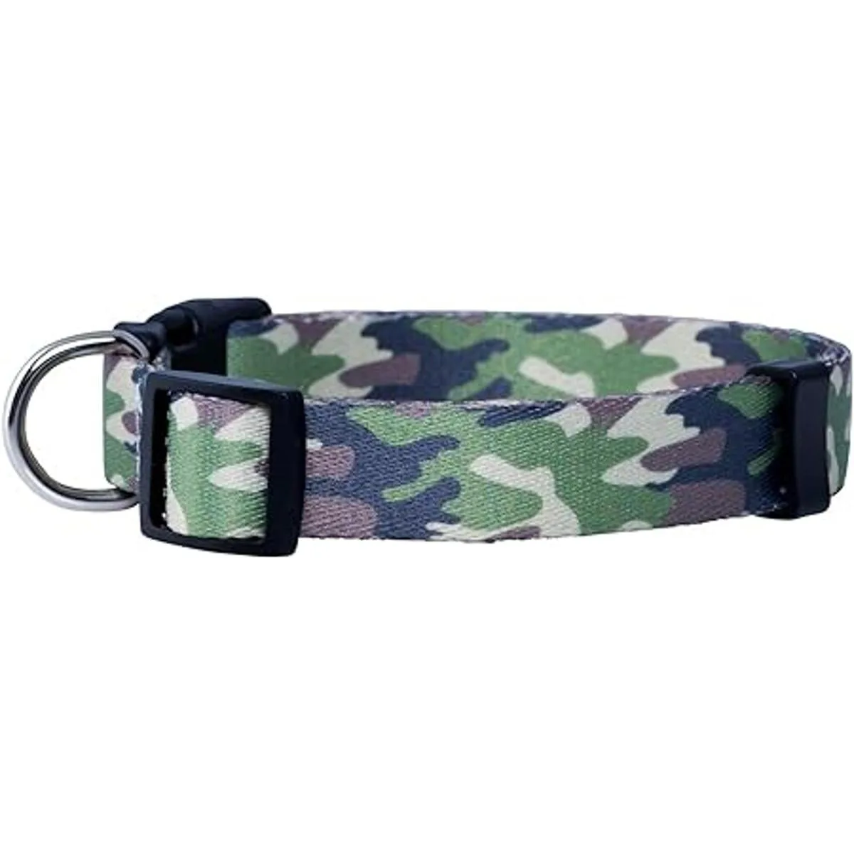 Native Pup Collar de perro camuflaje mediano verde_2