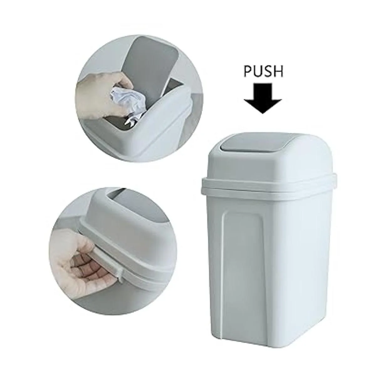 Teyyvn Bote de basura de plástico de 7 litros1.8 galones_3