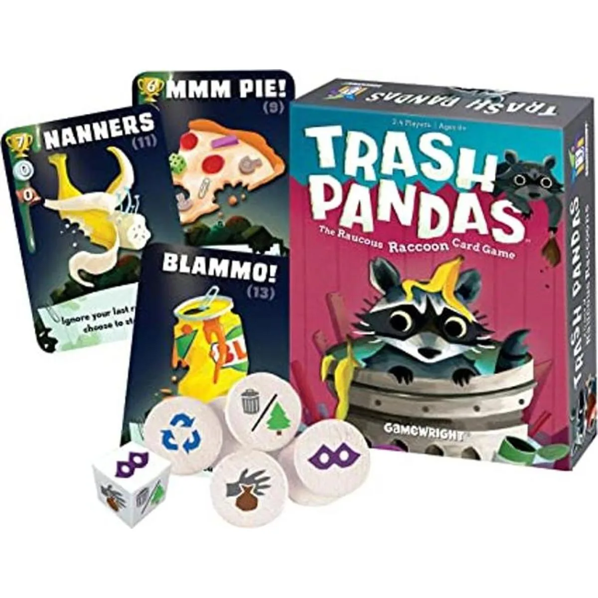 Gamewright Trash Pandas El juego de cartas Raucous_1
