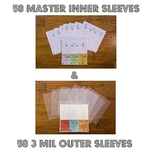 Paquete combinado de 100 fundas LP 50 3 mil exteriores y_2