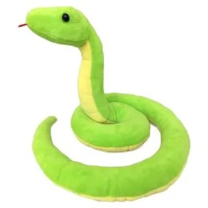 ICE KING BEAR Animal de peluche de serpiente verde_4