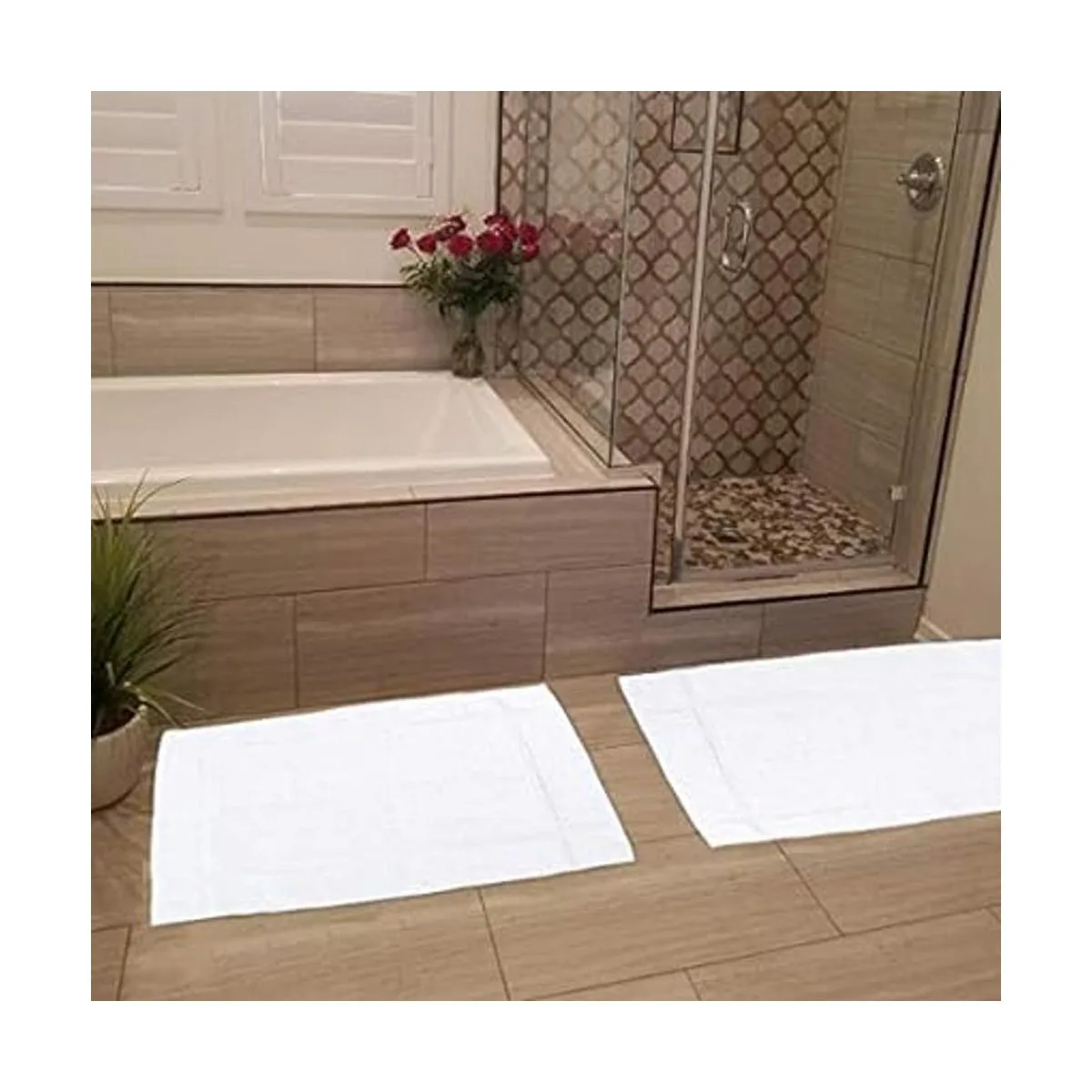 GOLD TEXTILES Paquete de 12 toallas de baño blancas_6