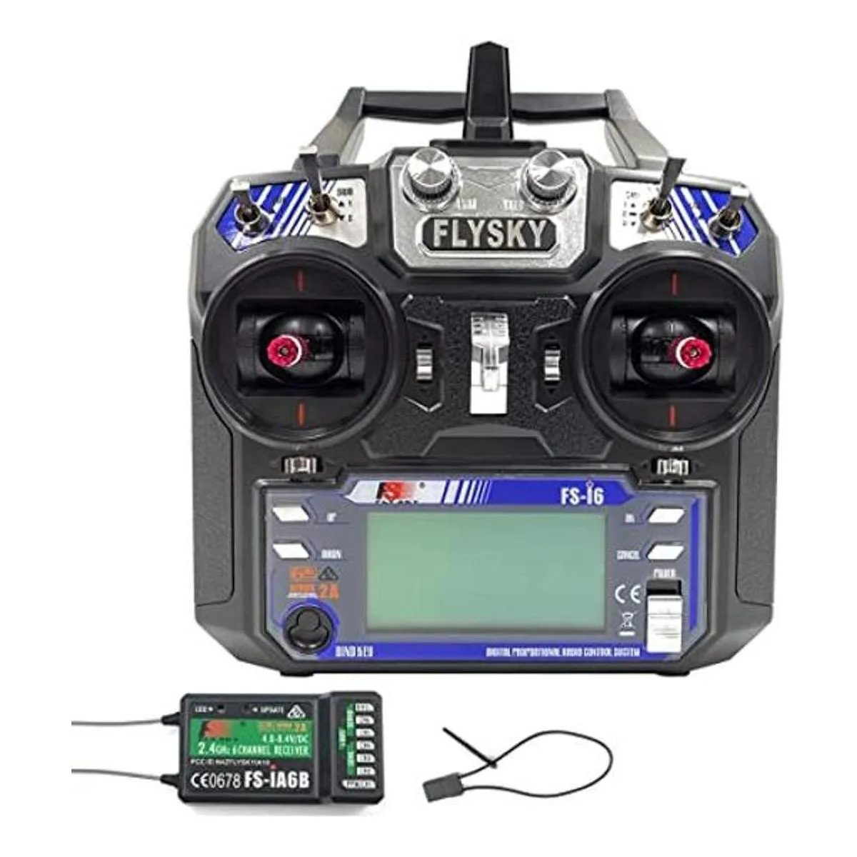 Flysky FSi6 Transmisor RC AFHDS de 6 canales de 2.4 GHz_1