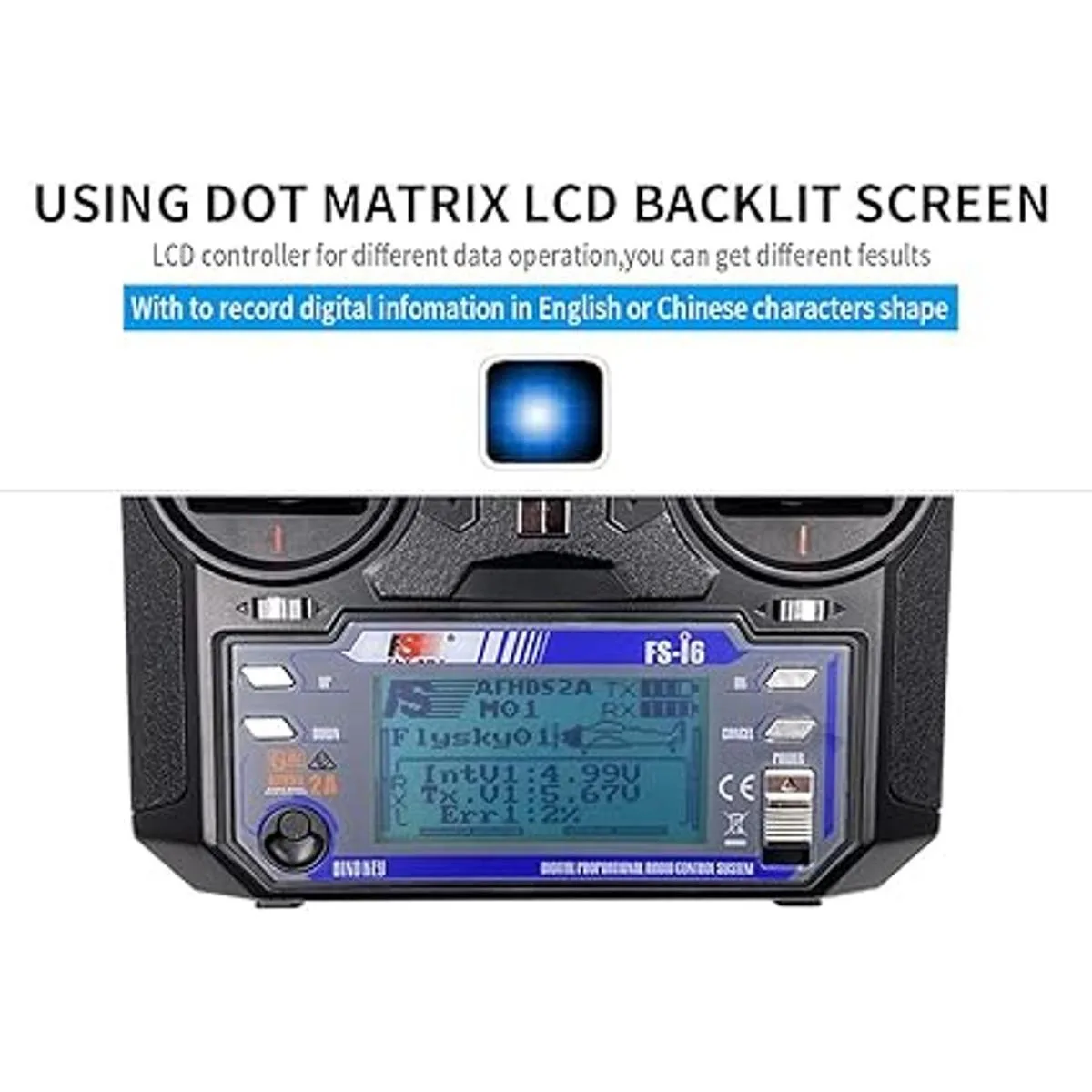 Flysky FSi6 Transmisor RC AFHDS de 6 canales de 2.4 GHz_4