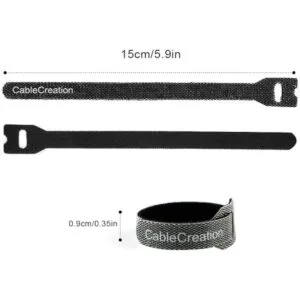 CableCreation Bridas de cables reutilizables de 6_6