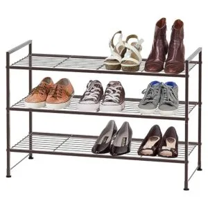 Simple Houseware Estante apilable de 3 niveles color_2