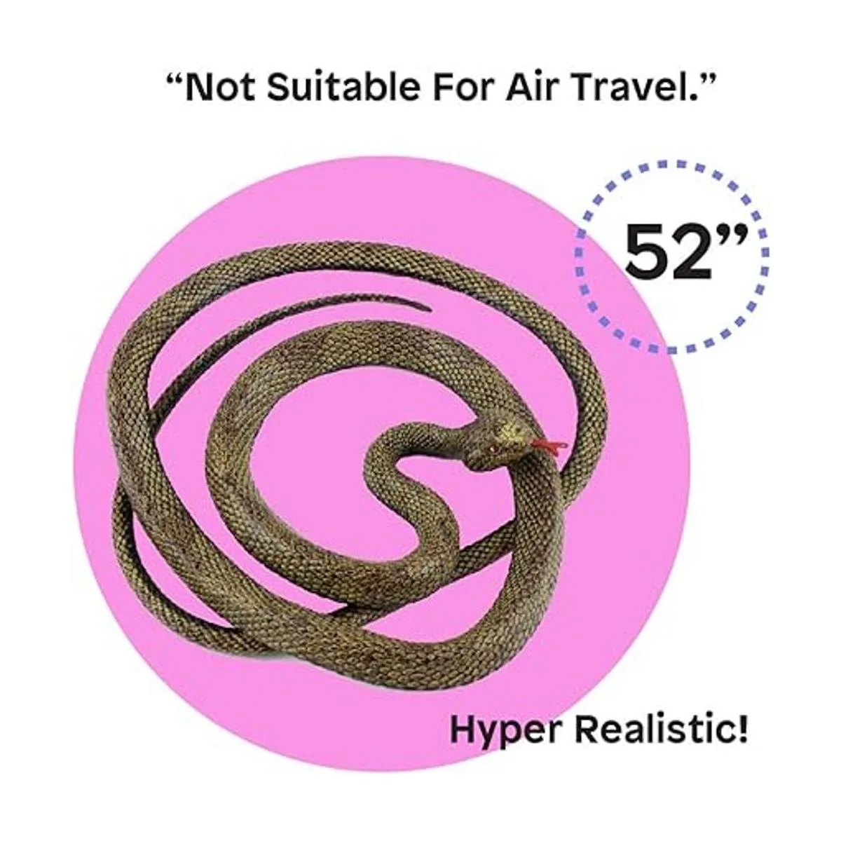 Boley Jumbo Snakes Juego de 4 juguetes de serpiente falsa_3